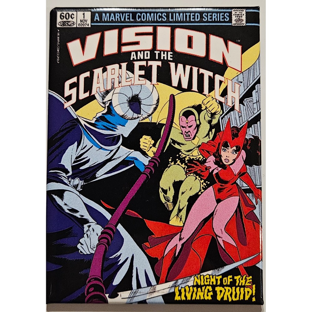 Vision and the Scarlet Witch #1 Marvel Comic Limited Series Vintage Magnet‎